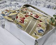 Dior Lady D-Lite Bag Flowers Embroidery Size 24 x 20 x 11 cm - 5