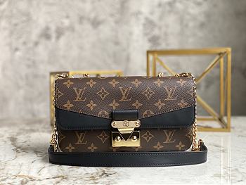 LV Marceau S- Lock Black 45127 Size 24.5 x 15 x 6.5 cm