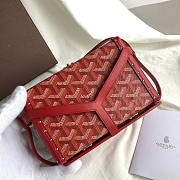 Goyard Canvas Red Size 16.5 x 5 x 11.4 cm - 2