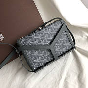 Goyard Canvas Black Grey Size 16.5 x 5 x 11.4 cm - 2