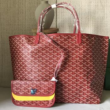 Goyard Tote Bag Red Size 40 x 15 x 30 cm