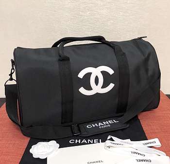 Chanel White CC Keepall Bag Size 45 x 23 x 21 cm