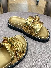 LV Slippers Gold  - 2