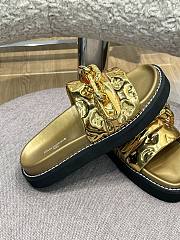 LV Slippers Gold  - 3