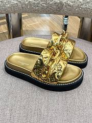 LV Slippers Gold  - 4