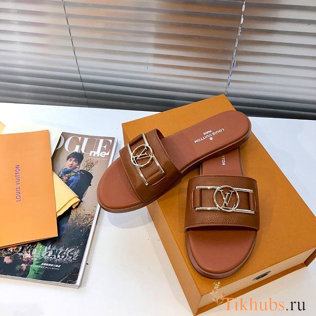 LV Slippers Dark Brown 03 - 1