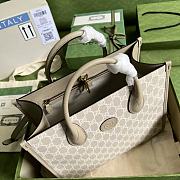 Gucci-GG Small Tote Bag 659983 Grey Size 31x26.5x14 cm - 3