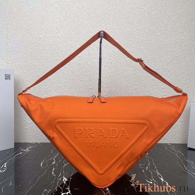 Canvas Triangle Bag Orange  2VY007 Size 60 x 22.5 x 28 cm - 1