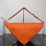 Canvas Triangle Bag Orange  2VY007 Size 60 x 22.5 x 28 cm - 1