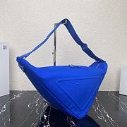 Canvas Triangle Bag Blue 2VY007 Size 60 x 22.5 x 28 cm - 2