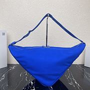 Canvas Triangle Bag Blue 2VY007 Size 60 x 22.5 x 28 cm - 4