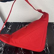 Canvas Triangle Bag Red  2VY007 Size 60 x 22.5 x 28 cm - 4