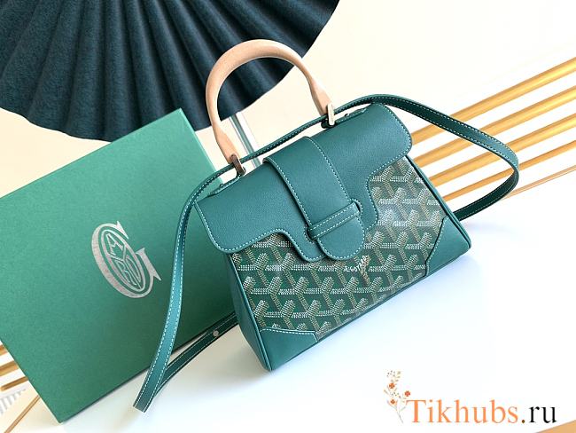 Goyard Saïgon Souple Mini Bag Green Size 15 x 7.5 x 20 cm - 1