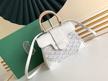 Goyard Saïgon Souple Mini Bag White Size 15 x 7.5 x 20 cm