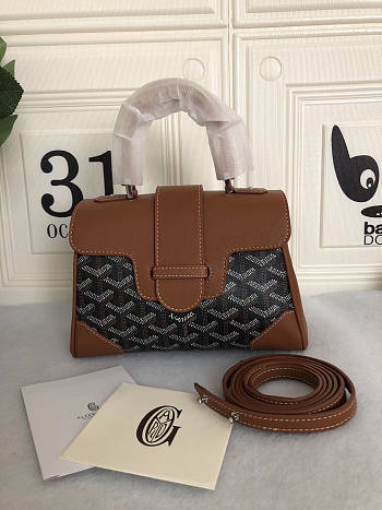 Goyard Saïgon Souple Mini Bag Brown Size 15 x 7.5 x 20 cm