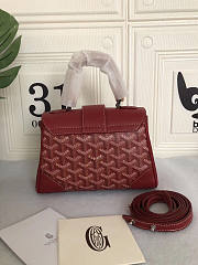 Goyard Saïgon Souple Mini Bag Red Size 15 x 7.5 x 20 cm - 3