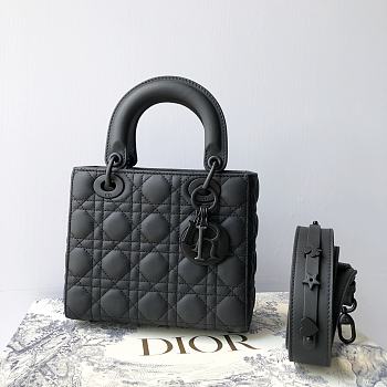 Dior Lady ABC Matte Black Size 20 x 16.5 x 8 cm