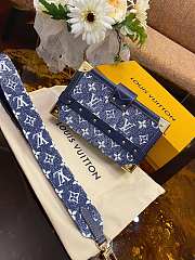 LV Petite Malle Denim Bag Blue M59717 20 x 12.5 x 5cm - 4