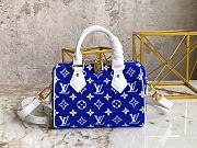 LV Speedy Blue Denim Bag 20.5x13.5x12cm - 1