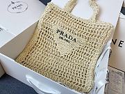 Prada Raffia Tote Bag 38x36x3cm - 1