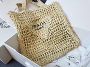 Prada Raffia Tote Bag 38x36x3cm - 2