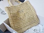 Prada Raffia Tote Bag 38x36x3cm - 4