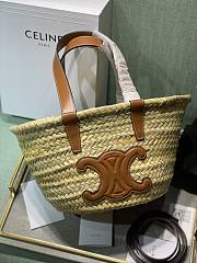 Celine Triomphe Straw Bag 19 x 20 x 10cm - 1