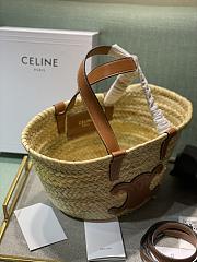 Celine Triomphe Straw Bag 19 x 20 x 10cm - 2