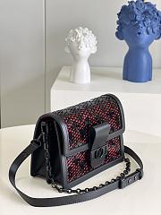 LV Dauphine Black Red 25cm - 4