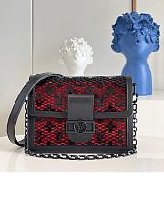 LV Dauphine Black Red 25cm - 1