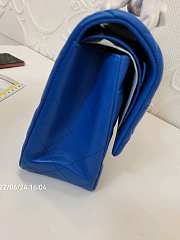 Modishbags Jumbo Flap Blue Bag With Silver Or Gold Hardware 30cm - 6