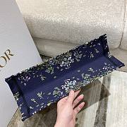 Dior Book Tote Blue Multicolor D-Constellation Embroidery 42x18x35cm - 3