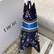 Dior Book Tote Blue Multicolor D-Constellation Embroidery 42x18x35cm - 2
