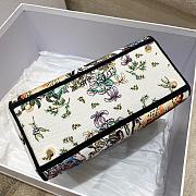 Dior Lady D-lite Latte Multicolor Embroidery 24cm - 2