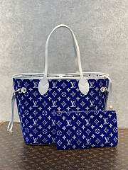 LV Neverfull MM Blue 31x28x14cm - 1