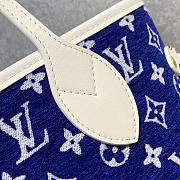 LV Neverfull MM Blue 31x28x14cm - 2