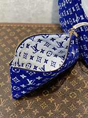 LV Neverfull MM Blue 31x28x14cm - 3