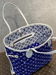 LV Neverfull MM Blue 31x28x14cm - 6