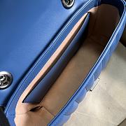 Gucci GG Marmont Matelassé Mini Blue Bag 23x14x6cm - 4
