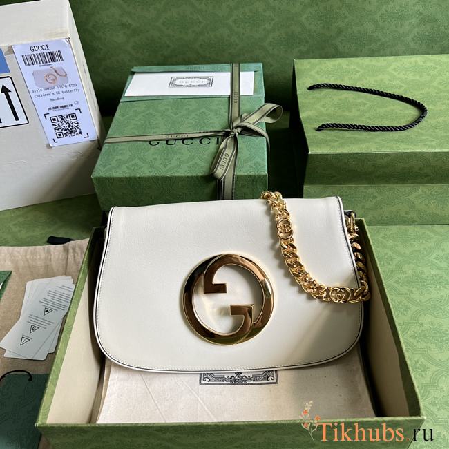 Gucci Blondie Shoulder Bag White 28x16x4cm - 1