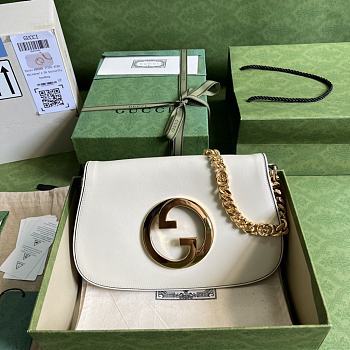 Gucci Blondie Shoulder Bag White 28x16x4cm