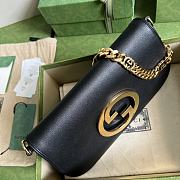 Gucci Blondie Shoulder Bag Black 28x16x4cm - 3
