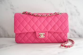 Chanel Flap Bag Hot Pink Cavier 25cm