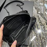 YSL Lou Mini Black Patent 18×10×5cm - 6