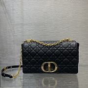 Dior Caro Black Cannage Calfskin 28x17x9cm - 1