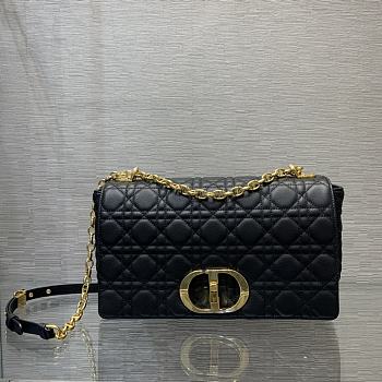 Dior Caro Black Cannage Calfskin 28x17x9cm