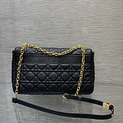 Dior Caro Black Cannage Calfskin 28x17x9cm - 5