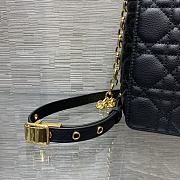 Dior Caro Black Cannage Calfskin 28x17x9cm - 6