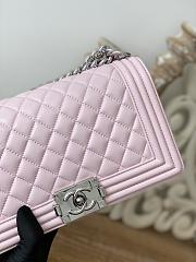 Chanel Leboy Grain Calfskin Light Pink Silver Hardware 25cm - 5