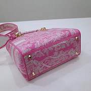 Dior Lady D-lite Pink Embroidery 24cm - 6